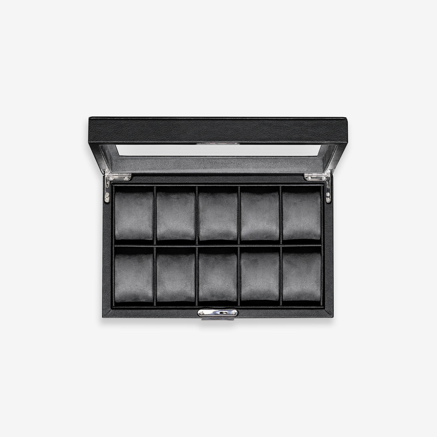 Rothwell 12 Slot Watch Box (Black / Grey) - Blacklist Watches